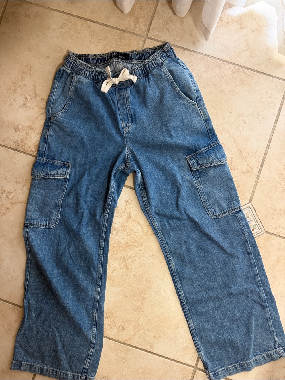 GAP Casual Denim Cargo Joggers - Blue